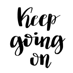 Hand lettering typography poster.