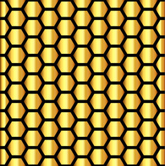 Seamless Pattern Hexagon Honeycomb Texture. Vector illustration.