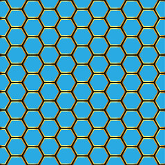 Seamless Pattern Hexagon Honeycomb Texture. Vector illustration.