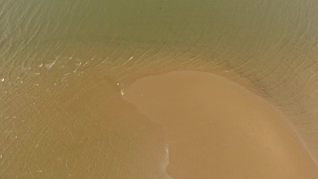 Flying over the beach of Llandudno, Wales - United Kingdom