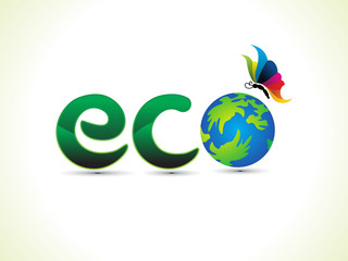 abstract artistic creative eco text