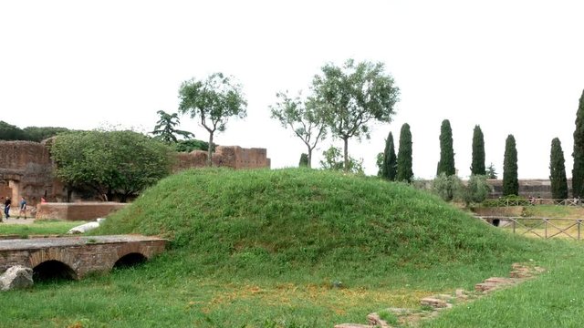 green hill in the middle of the Aventine, the most beautiful place in Rome