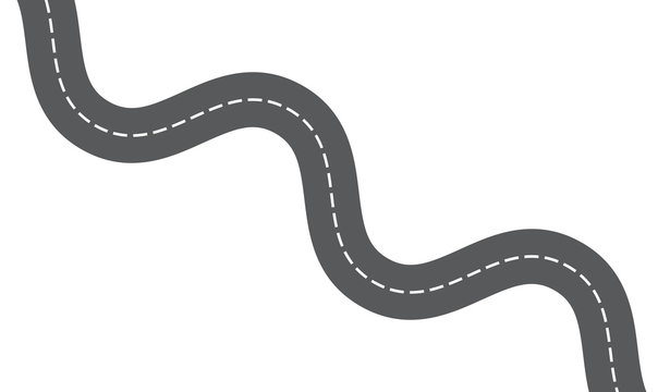 Winding road line icon. linear style sign for mobile concept and web  design. Curve road outline vector icon. Symbol, logo illustration. Vector  graphics Stock Vector | Adobe Stock