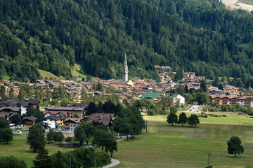 Fototapeta na wymiar Small Town of Pinzolo - Trentino Italy
