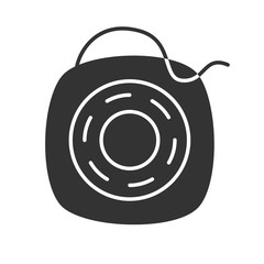 Dental floss glyph icon