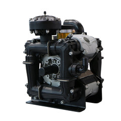 High-performance pump for agricultural irrigation machines. . Isolated on white.