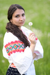 Slovakian folklore. Traditonal dress.