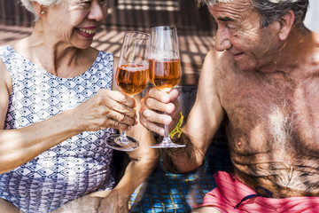 Senior couple enjoying their vacation