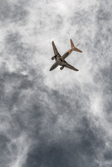 Airplane, Aircraft bottom, flying, take-off, landing