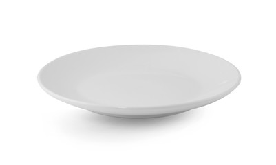 white plate isolated on white background