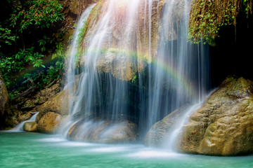 Fototapeta na wymiar Beautiful waterfalls in Thailand. Thailand Tourism.