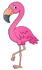 Naklejka premium Obraz tematu Flamingo 1