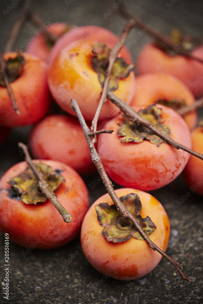 Canvas Prints Ripe orange persimmon 