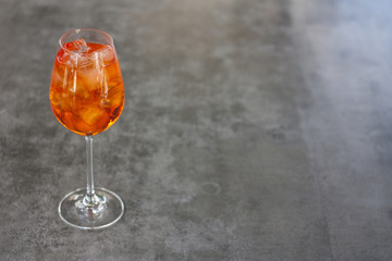Aperol spritz summer coclail