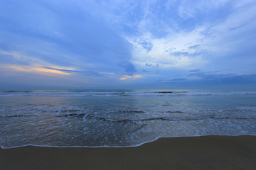 Beach after sunset