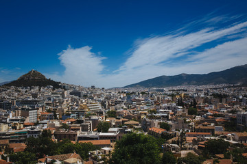 Athenes on a sunny day
