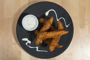 Palitos de carne de pollo
