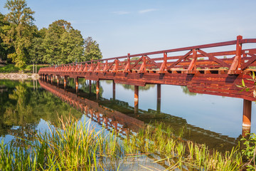 About 15 kilometers away from Vilnius, the Trakai Castle is dated 14th century and one of the main lithuanian landmarks. In the picture one of the bridges to get to the castle