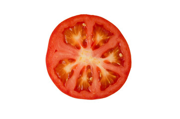 Tomate geschnitten draufsicht