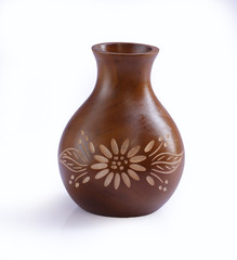 Teak Wood Pot