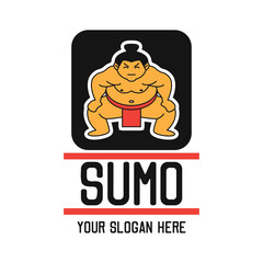 Obraz premium sumo logo with text space for your slogan / tag line, vector illustration