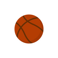 Basketball Icon. Basketball ball. Flat design.