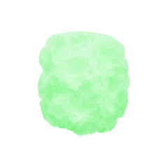 Green spot, watercolor abstract hand painted background