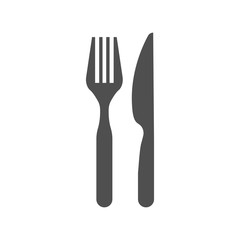 Vector icon fork with a knife