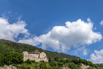 Fototapeta premium Gutenberg Castle in Vaduz, Liechtenstein.