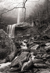 Fototapeta premium Kaaterskill Falls Lost in the Fog