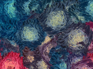 Modern painting artwork. Oil on canvas. Abstract art texture. Background template for banners, postcards, posters or wallpapers and textile printing. Pattern for design creative printed matter.