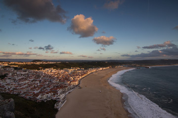 Fim da tarde na Nazaré