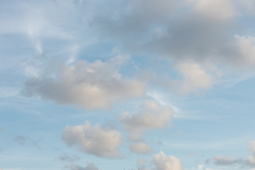 Blue sky white cloud blue background