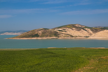 Lake Barrage Idriss in Morocco