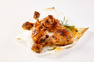 Barbecued chicken drumsticks gourmet takeaway