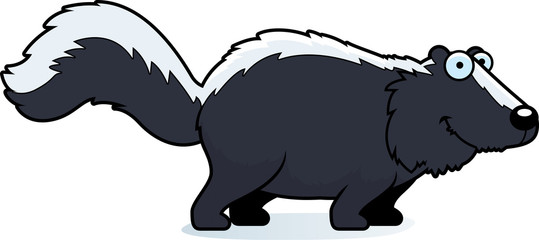Cartoon Skunk Smiling