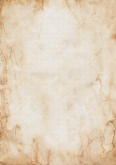 Old paper texture background - parchment or vellum imitation 