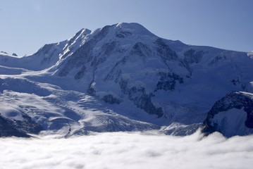 スイス　ゴルナー氷河