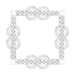 square victorian frame isolated icon vector illustration design