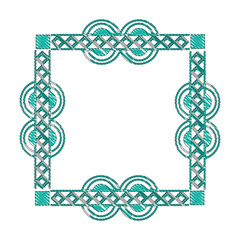 square victorian frame isolated icon vector illustration design