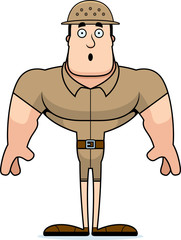 Cartoon Surprised Zookeeper