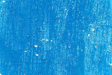 The blue wood texture with natural patterns. Fashionable youth background texture. Cracked paint.