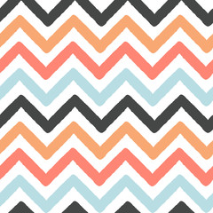colorful chevron grunge stripes seamless vector pattern background illustration