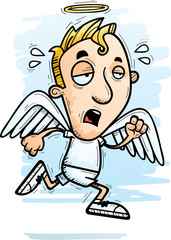 Exhausted Cartoon Angel