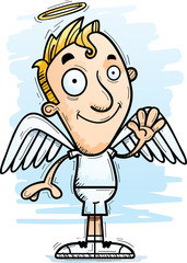 Cartoon Angel Waving