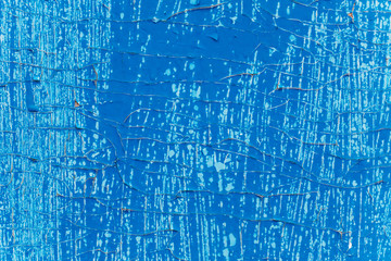 The blue wood texture with natural patterns. Fashionable youth background texture. Cracked paint.