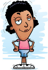 Confident Cartoon Black Woman
