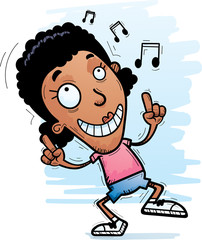 Cartoon Black Woman Dancing