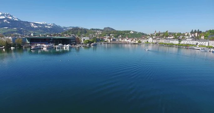 Lucerne trainstation and the Kappelbr&uuml;cke