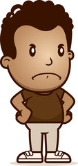Cartoon Boy Angry